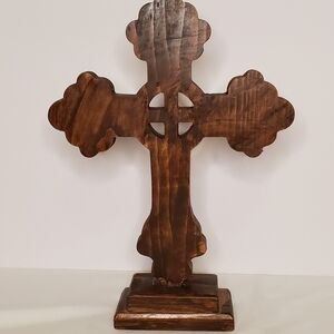 Engraved Wooden Cross
